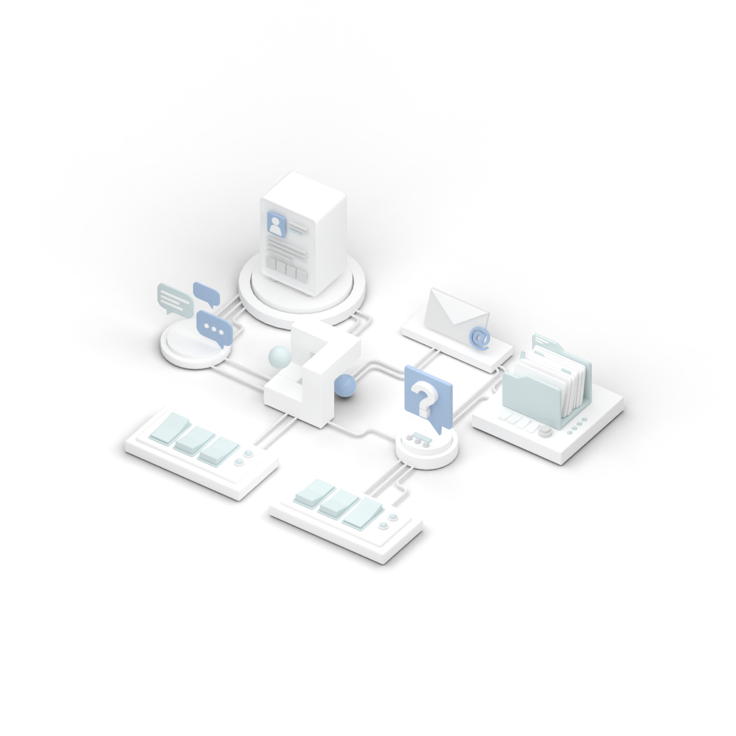 Illustration of a dedicated support team available 24/7 by Generation Impact Global, symbolizing reliable customer assistance