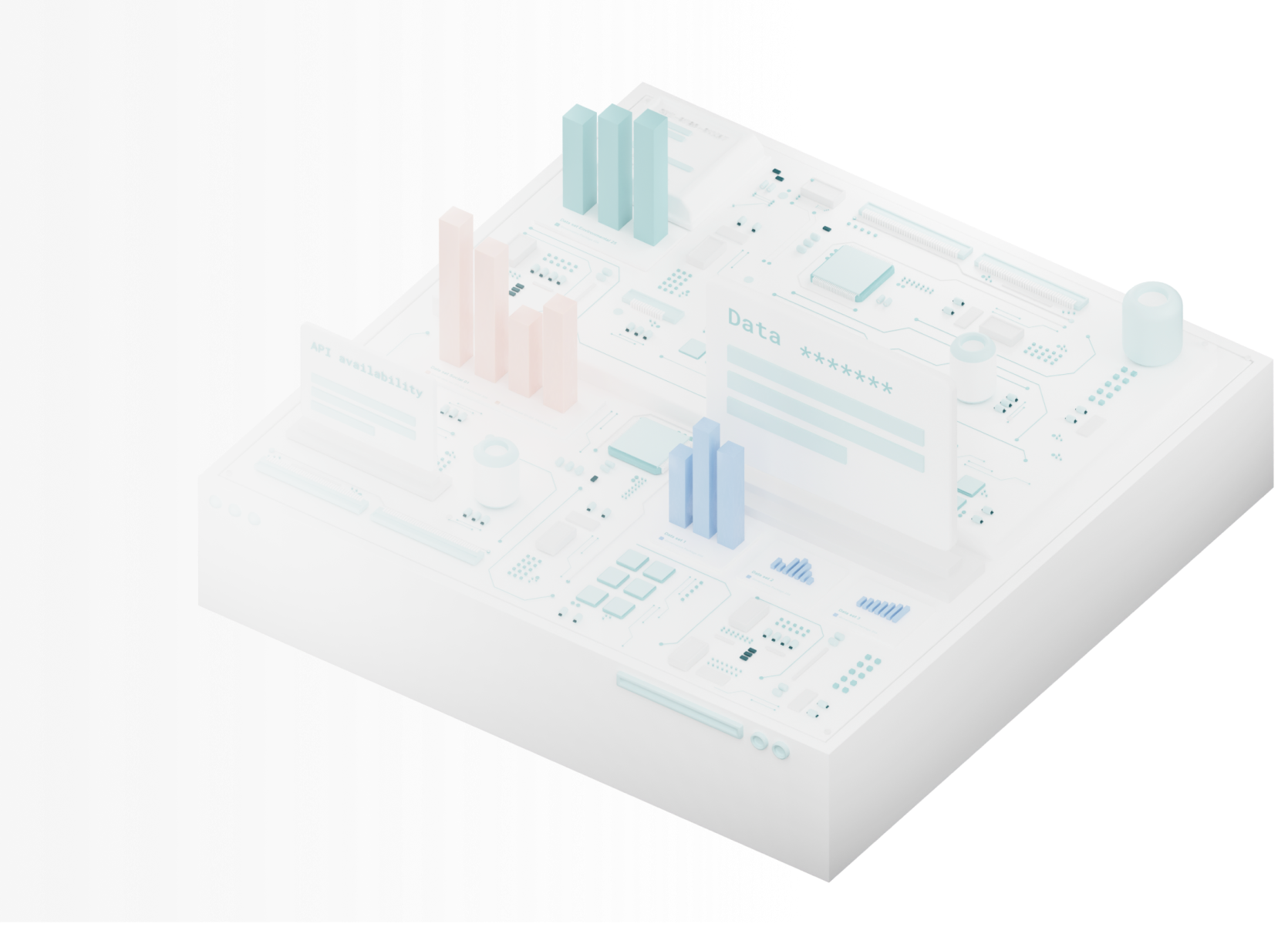 Illustration of Generation Impact Global's data management API, showcasing real-time data sync and automation features