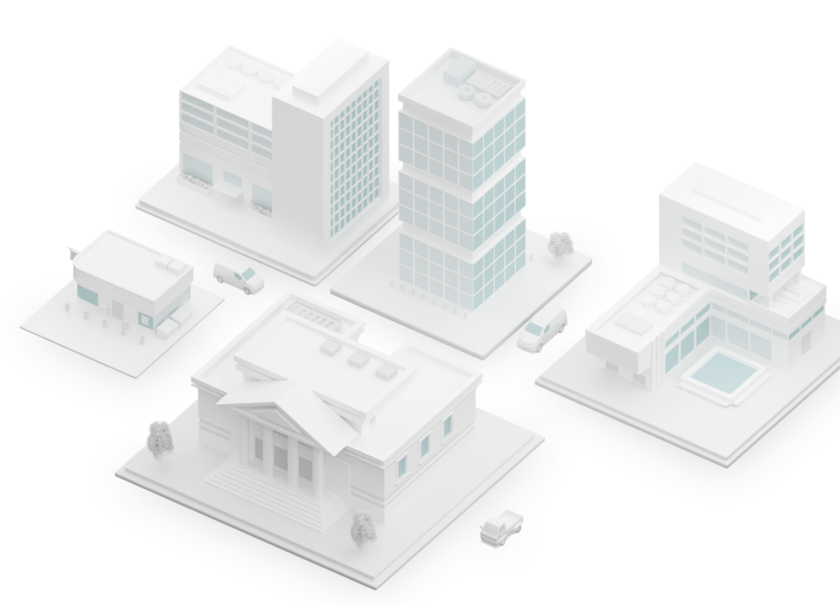 3D visualization of GIG UtilityIQ scalable utility dashboard for multi-site utility performance monitoring
