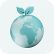 Icon representing greenhouse gas emissions data interoperability between ESRS and GRI by Generation Impact Global